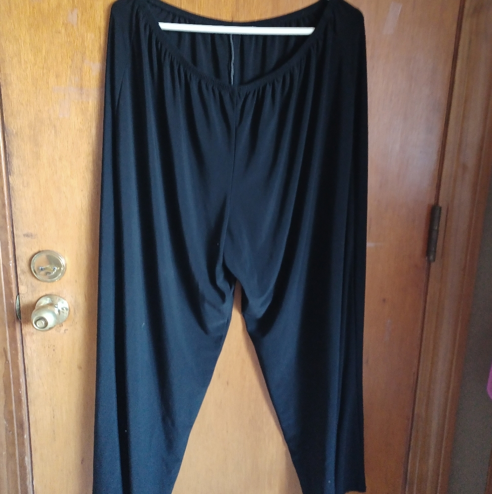 Black dress pants polyester, spandex 3xl, no inside tag.